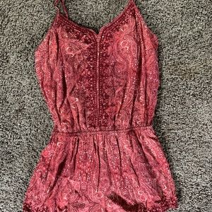 Red Romper size Small
